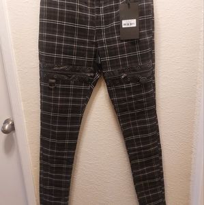 Killstar XL NWT Ash Tartan Skinny trousers